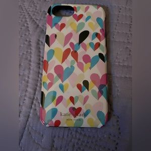 Kate Spade iPhone 7/8 case with hearts